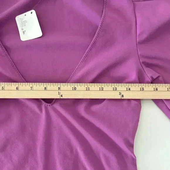 NWT FREE PEOPLE Va Va Voop Puff Sleeve Bodysuit SIZE M - Picture 4 of 7